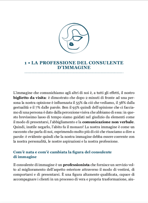 Cpaitoli 1 - La professione del consulente d'immagine