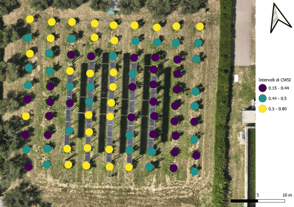 analisi-CWSI-drone-agrivoltaico