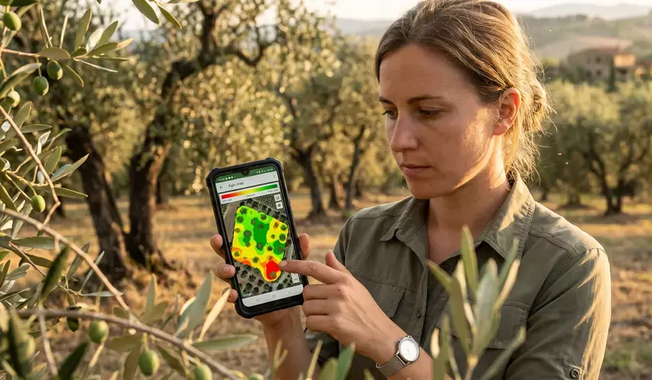 Sensor agriculture and soil analysis with smartphone.