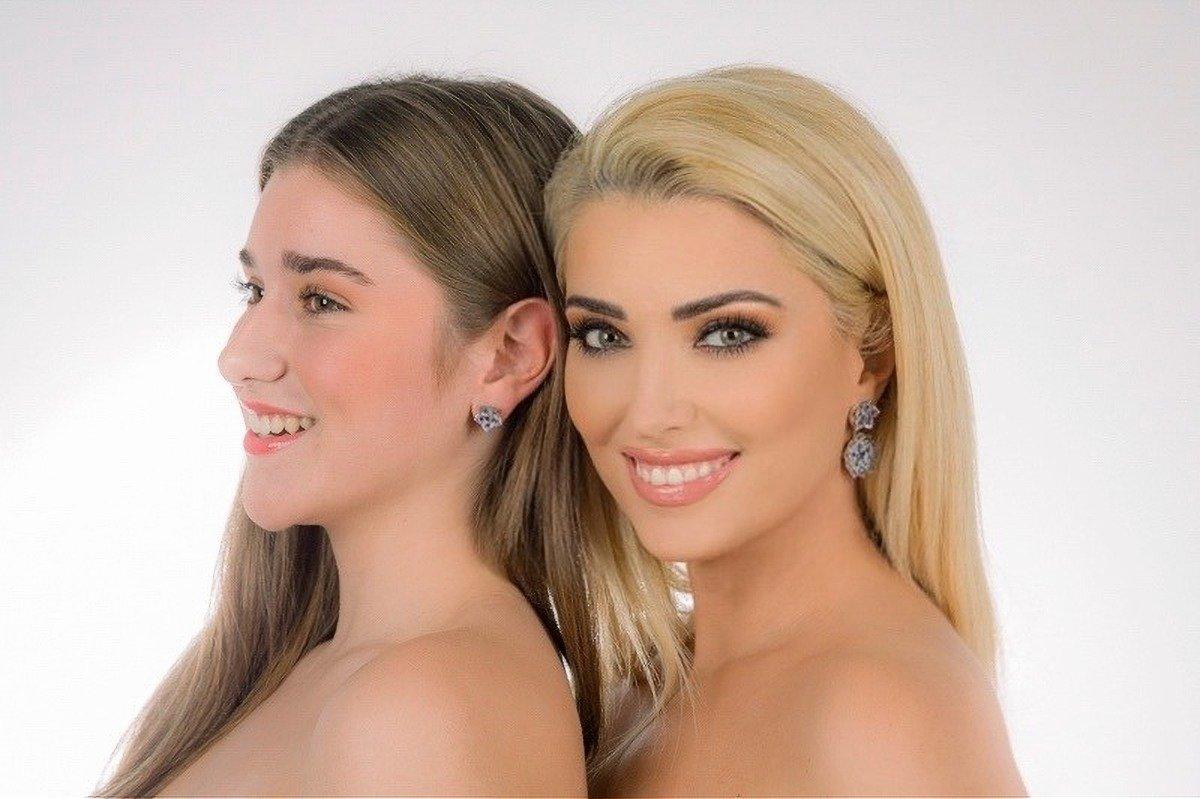 LILY Amethyst & Tanzanite White Gold Pair Earrings with Amethyst Stud - Εικόνα 4