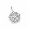 Classic White Gold Dangle with White CZ