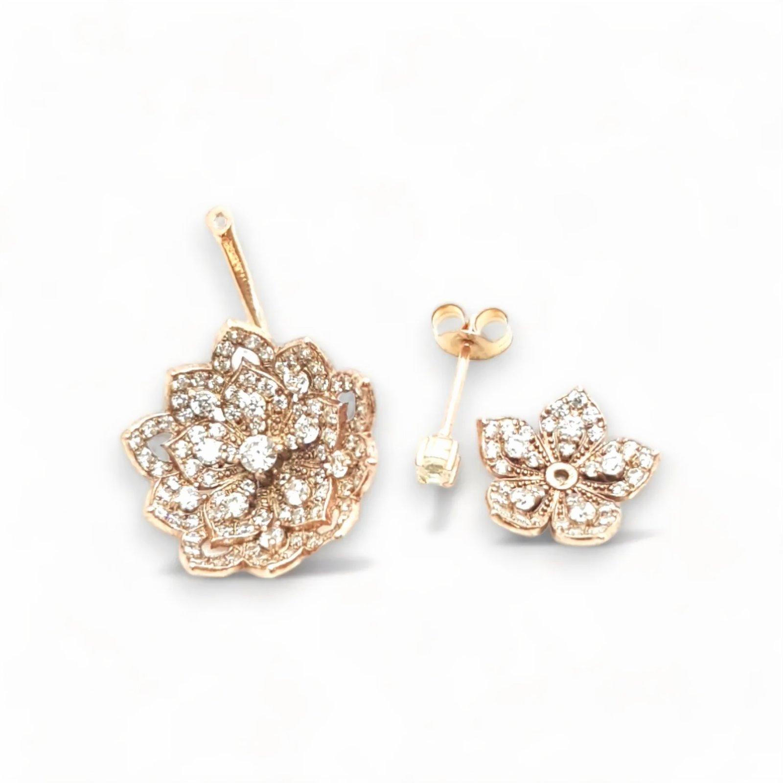 Classic Rose Gold Jewel with White CZ - Εικόνα 2