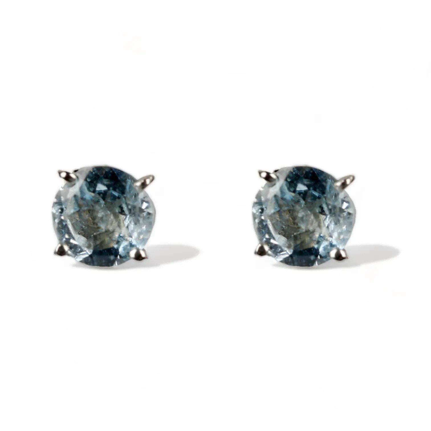 Σκουλαρίκια ROSA Aquamarine Stud