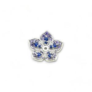 White Gold Jewel with Amethyst CZ