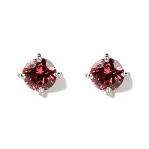 ROSA Pink Tourmaline Stud Earrings
