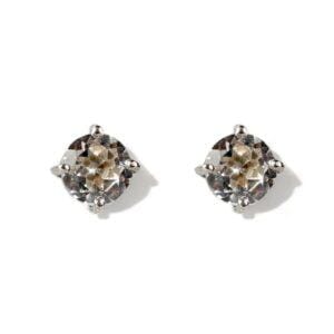 ROSA White Topaz Stud Earrings