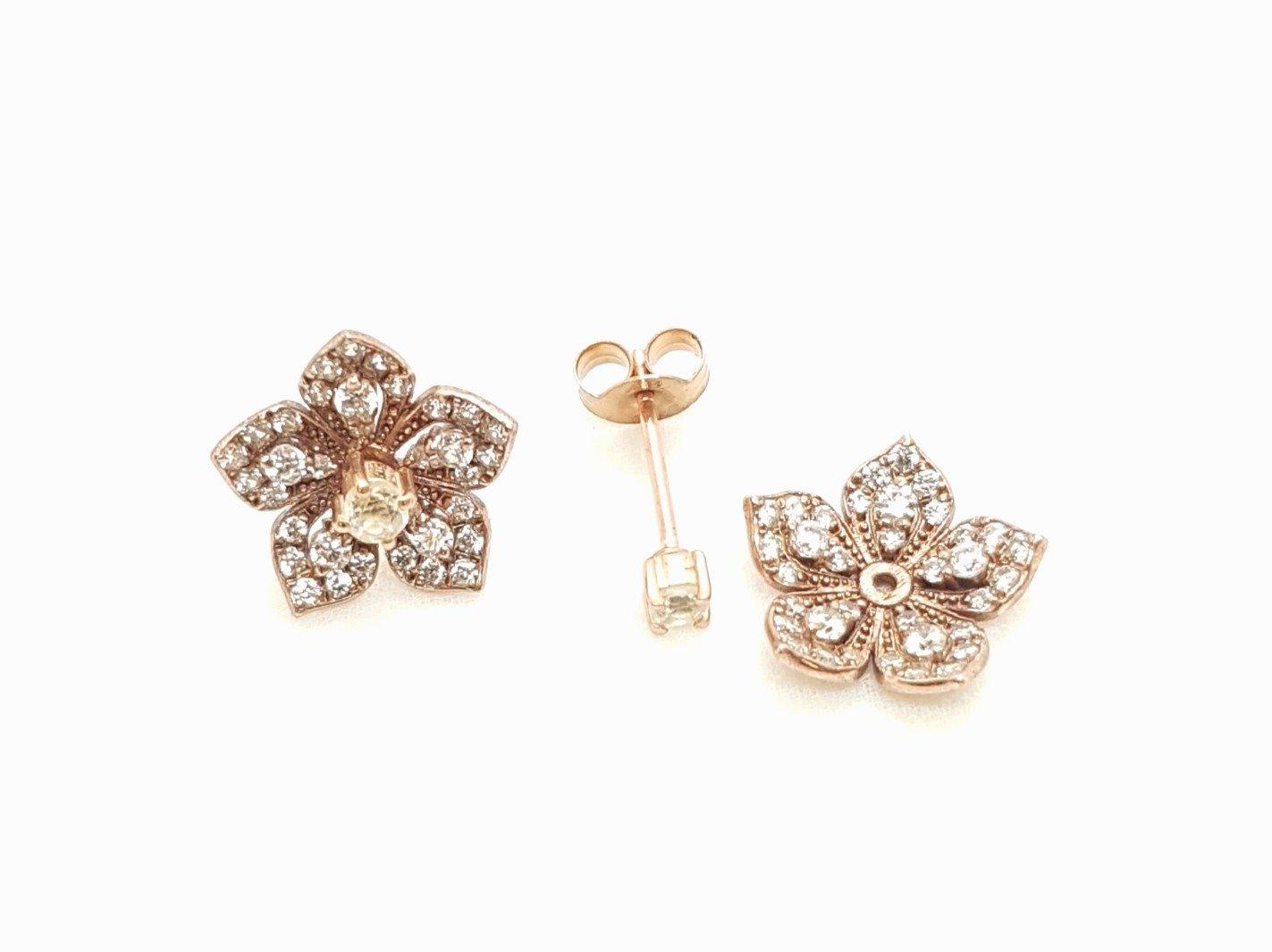 Classic Rose Gold Jewel with White CZ - Εικόνα 3