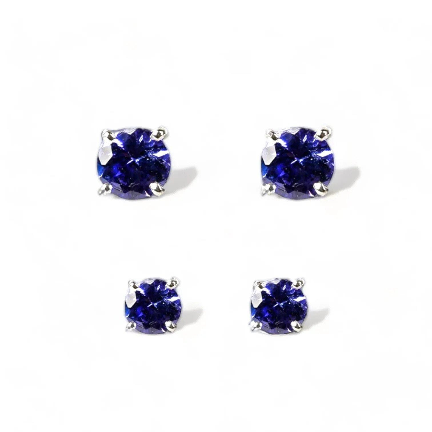 ROSA Tanzanite Stud Earrings - Εικόνα 2