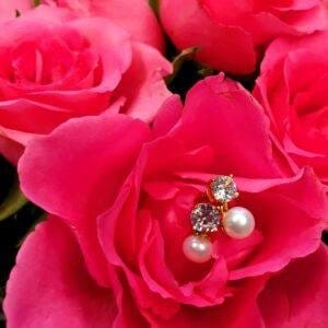 ESTRELA Natural Pearl Drop Earrings