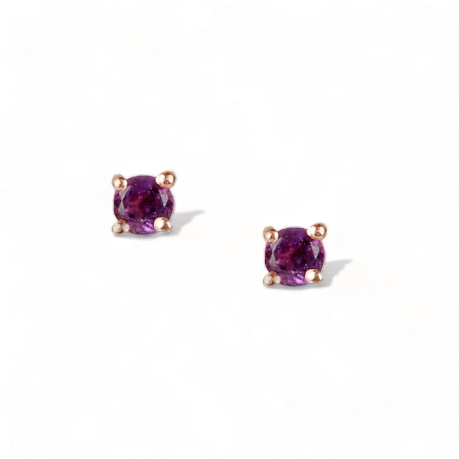 ROSA Amethyst Stud - Εικόνα 3