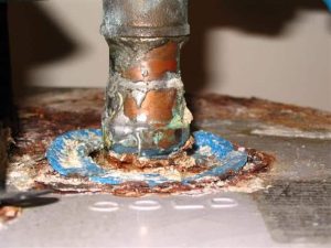 Pipe limescale copper pipe