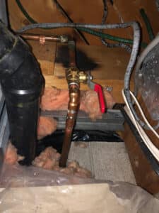 Main shut off valve water pipe