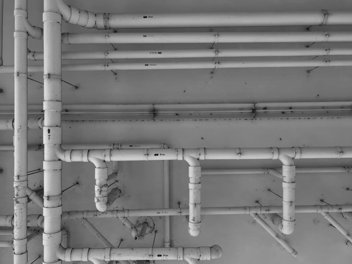 Pipe install in a Building
