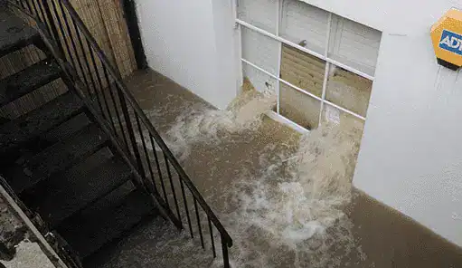 Basement flooding due to water damage