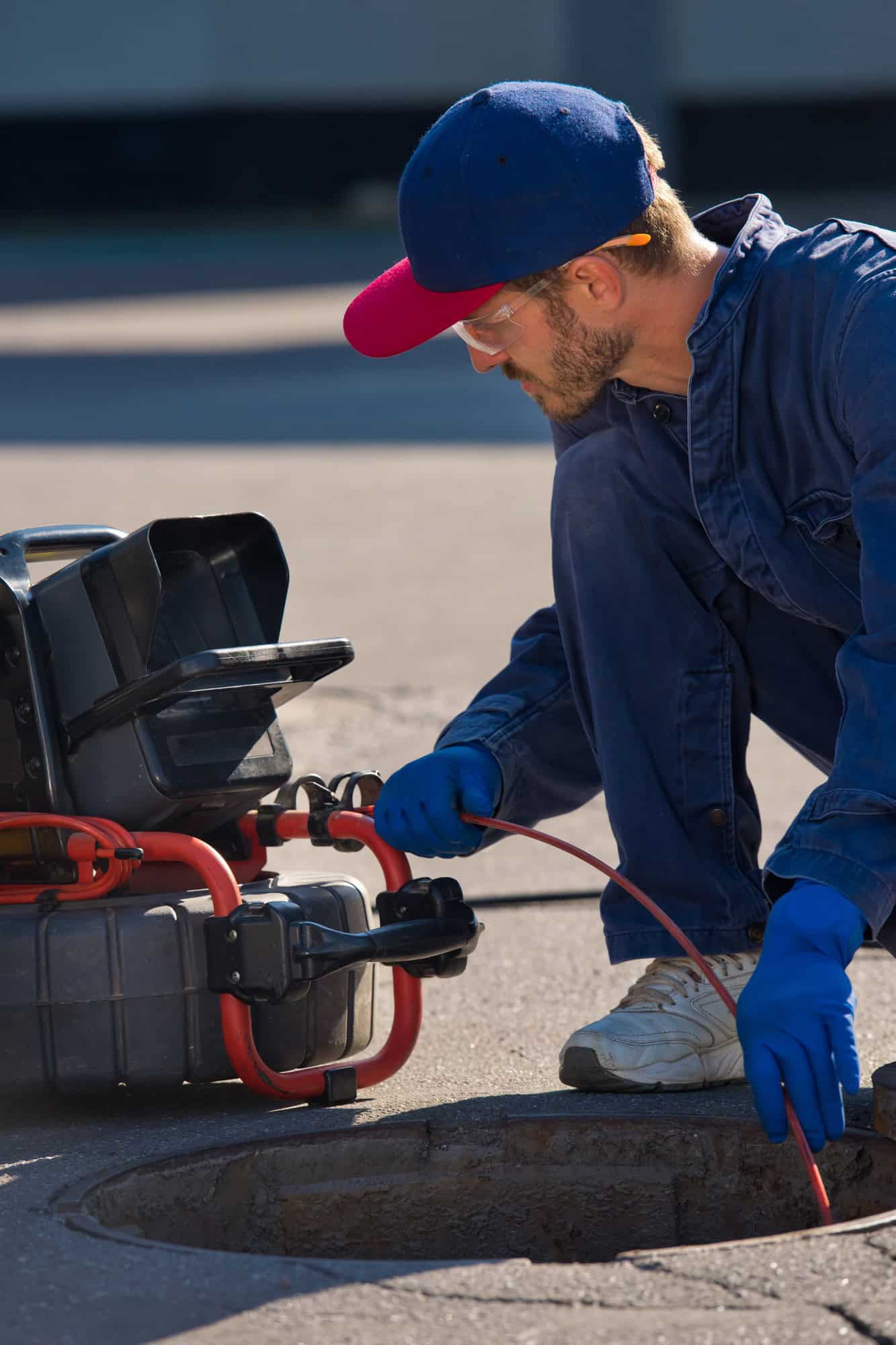 Plumber remove drain blockages
