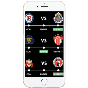 Juega gratis la quiniela cada jornada y gana hasta 2,000 pesos en moneda nacional