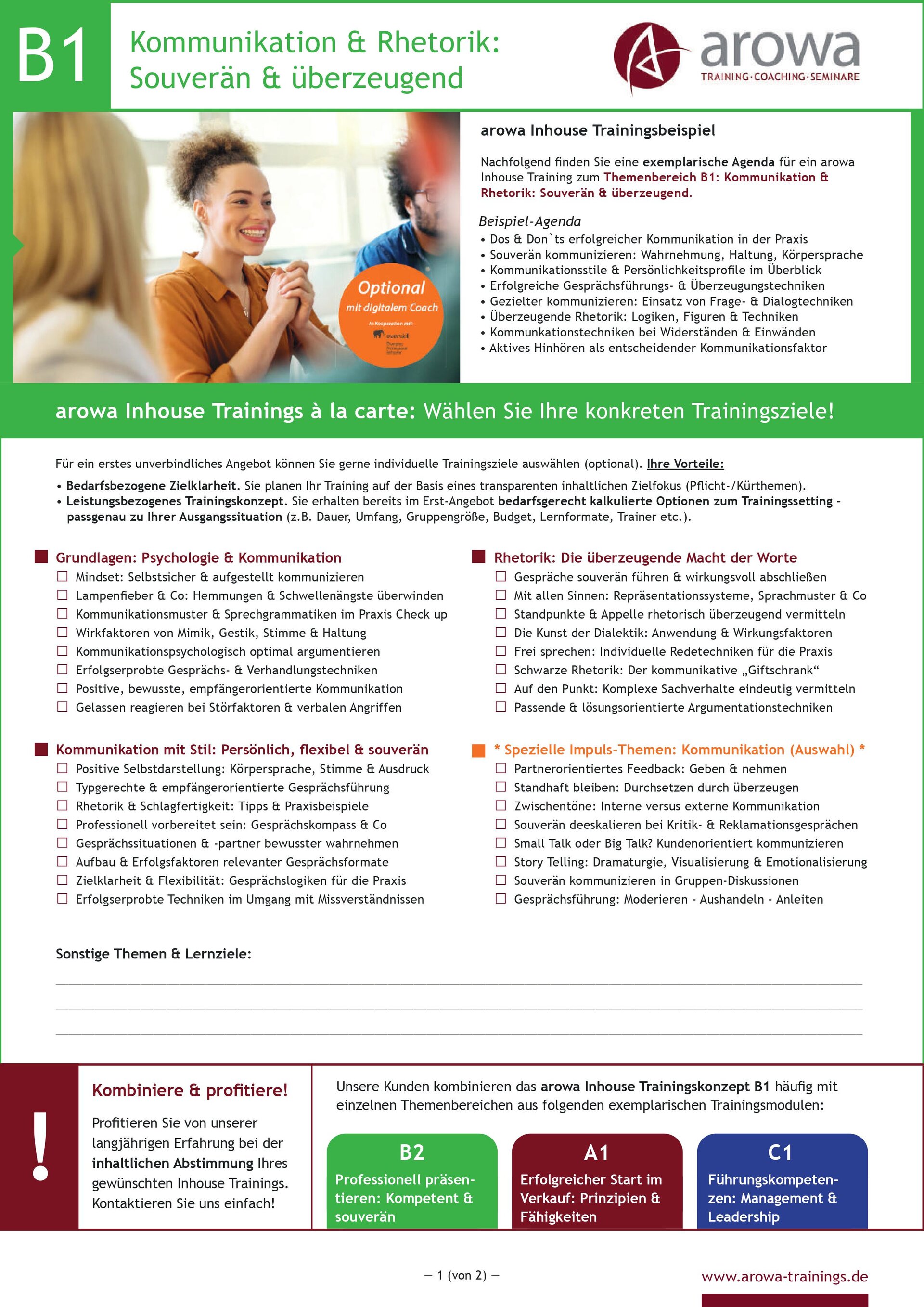 Kommunikation & Gesprächsführung – Inhouse-Training