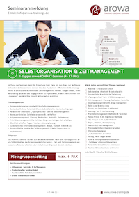 Anmeldeformular Zeitmanagement