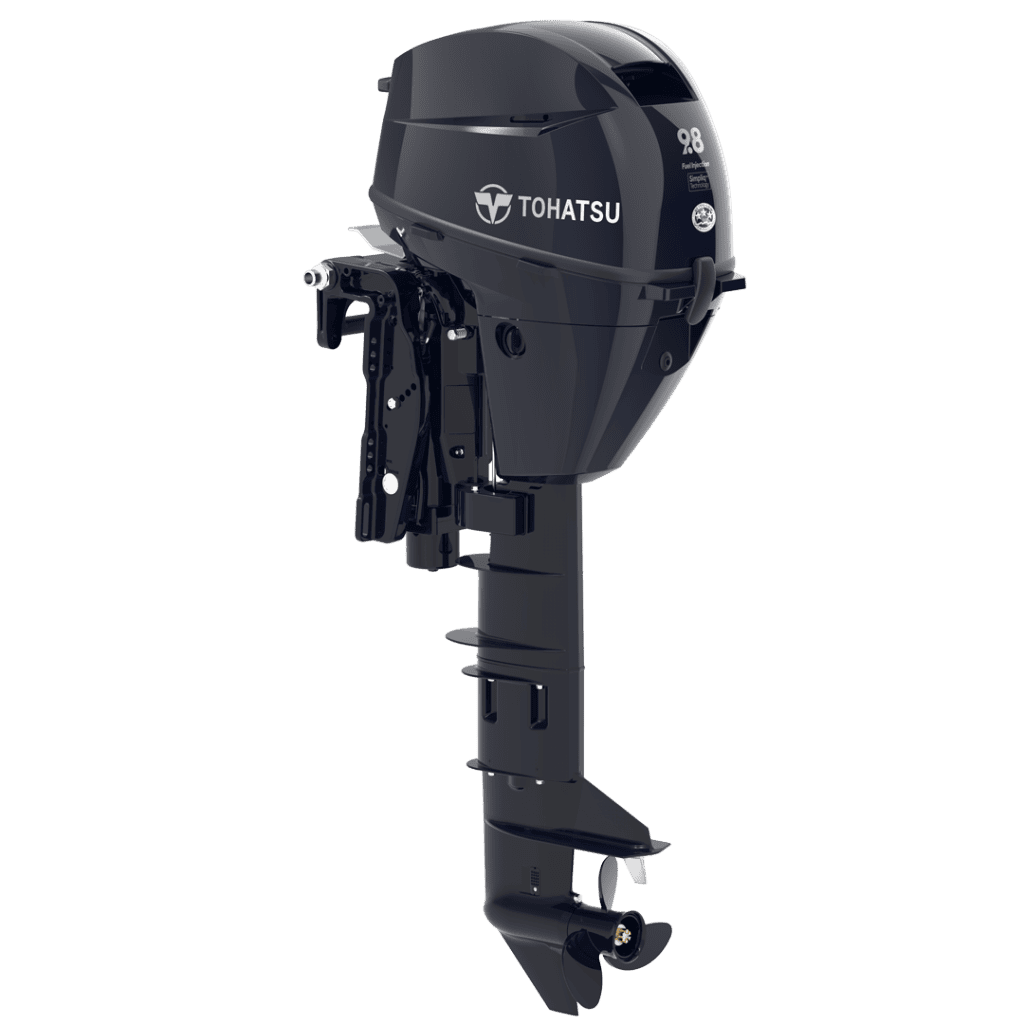 Tohatsu MFS15EEPTS remote outboard motor for boats.