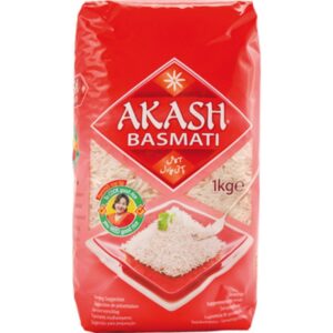 Asiatischer Basmatireis 1kg, ideal für asiatische Gerichte, im Online-Shop erhältlich.