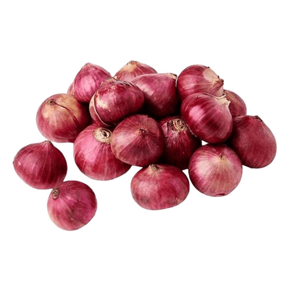 Kleine rote Zwiebeln für asiatische Gerichte, 250g, frisch und aromatisch.