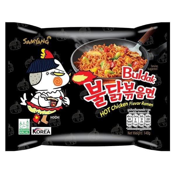 Asiatischer Hot Chicken Ramennudeln, 140g, im Online-Shop.