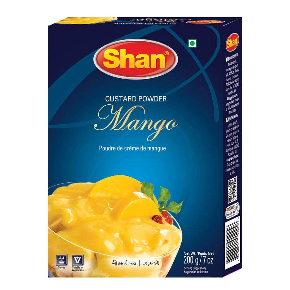 Asiatischer Lebensmittel Online-Shop, Mango Pudding, Shan, Konditoreipulver, asiatische Süßigkeit.