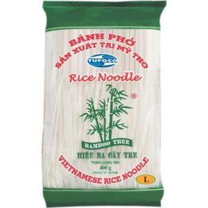 Asiatische Reisnudel im Bambus-Design, 400g, L Größe, Vietnam.