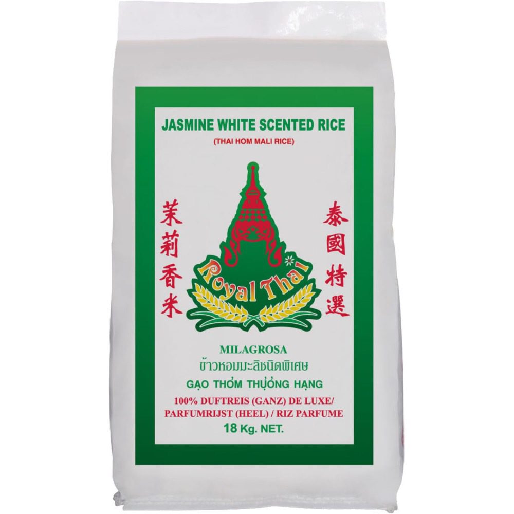 Asiatischer Reis Jasmine White Scented Rice 18kg.