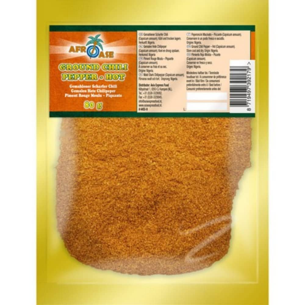 Asiatischer Chilipulver, scharf, 80g, asiatische Lebensmittel Online-Shop.