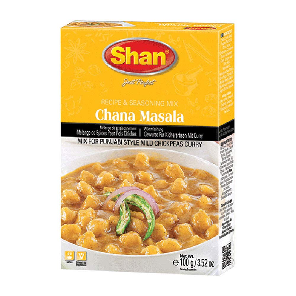 Asiatischer Lebensmittel Online-Shop, Shan Chana Masala Gewürzmischung, 100g.