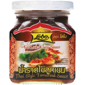Asiatische Lebensmittel Online-Shop, Tamarindensauce im Glas.