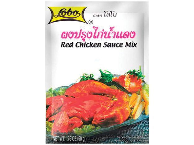 Asiatischer Lebensmittelladen - Rote Hühnersaucenmischung, 50g, für asiatische Gerichte.