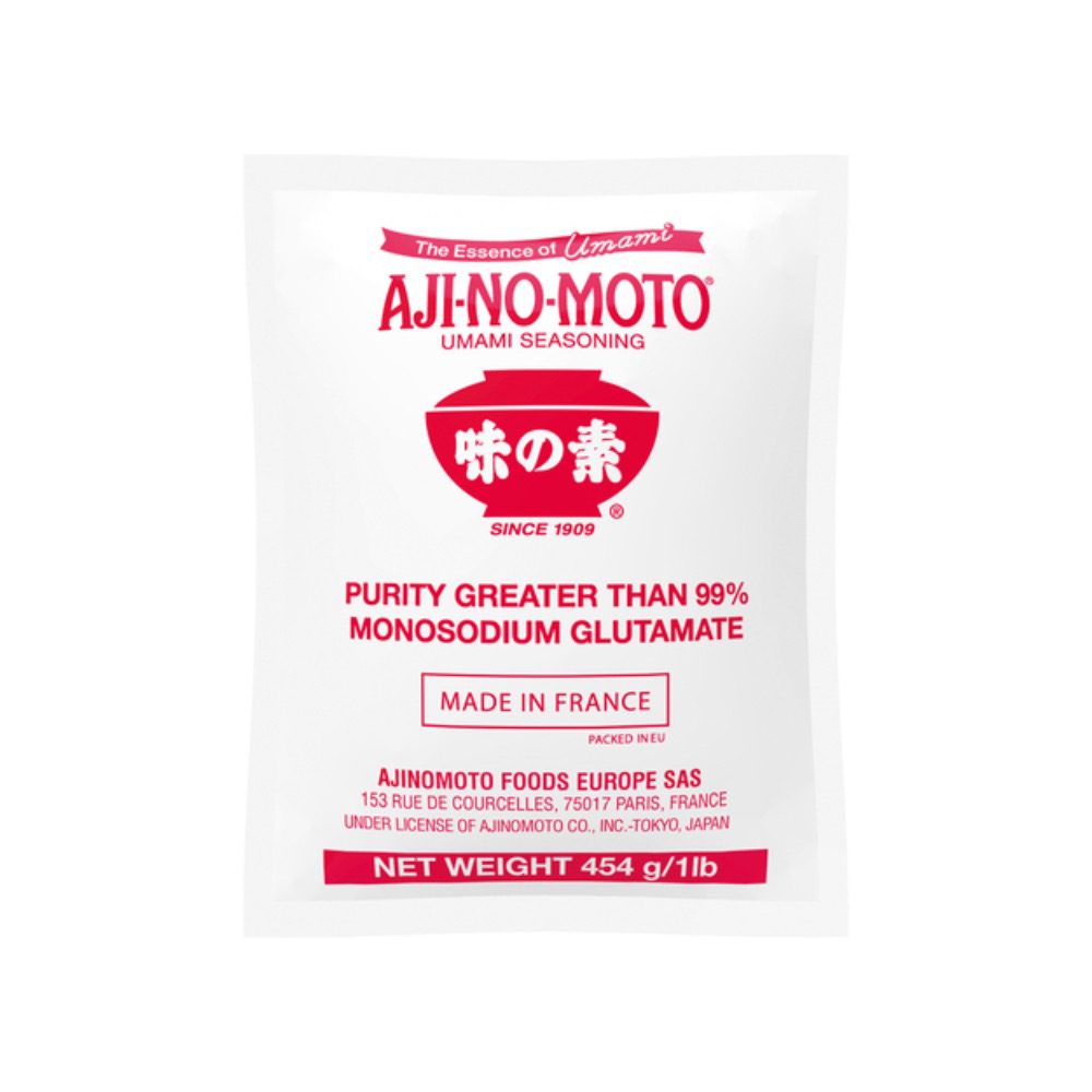 AJINOMOTO MSG 454g, asiatisches Würzmittel, Umami, glutenfrei, Frankreich.