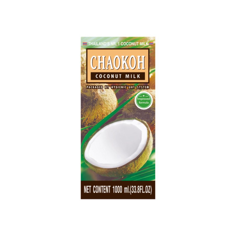 Kokosmilch in Verpackung, asiatische Lebensmittel Online-Shop.