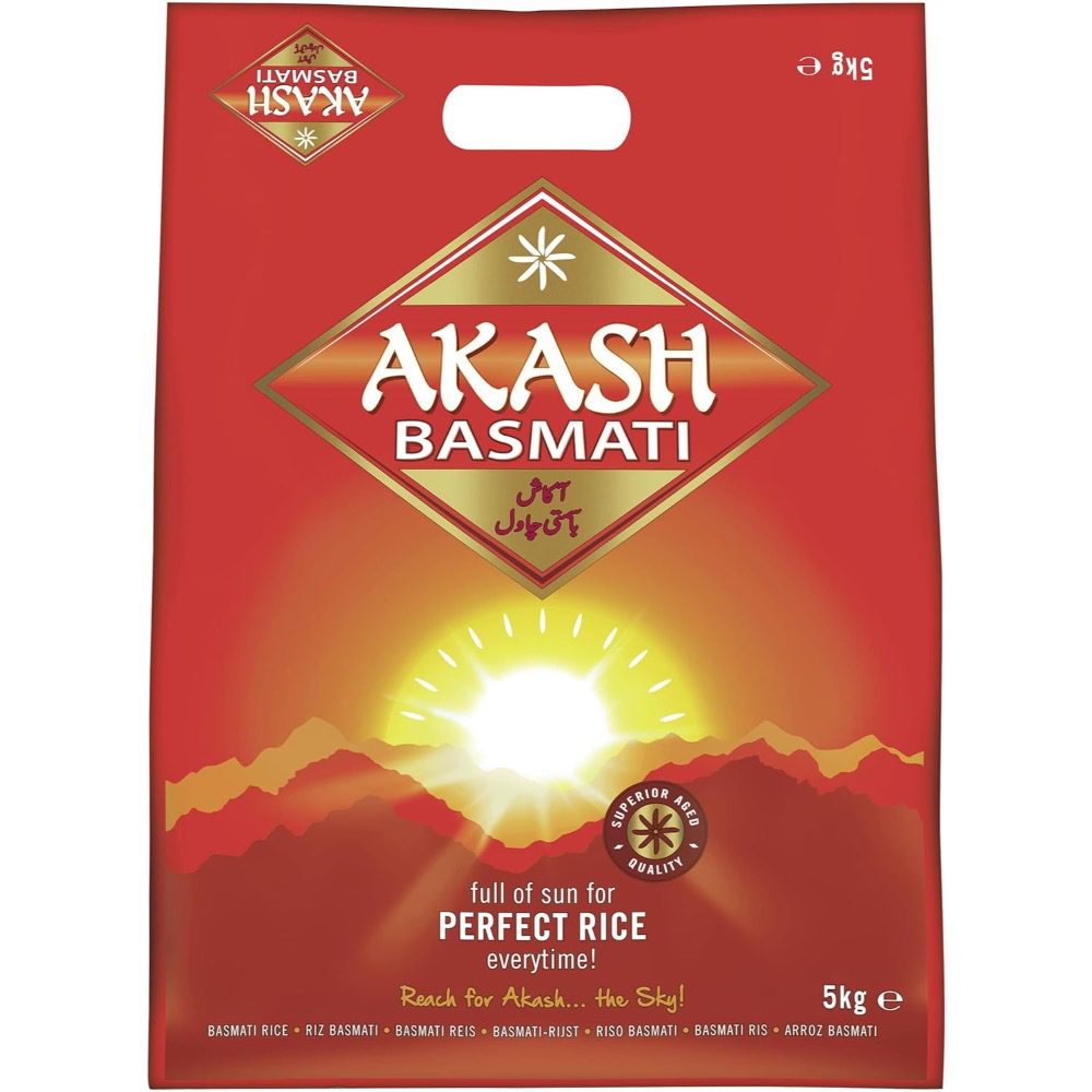 Asiatischer Basmati Reis, 5kg, perfekt für asiatische Gerichte.