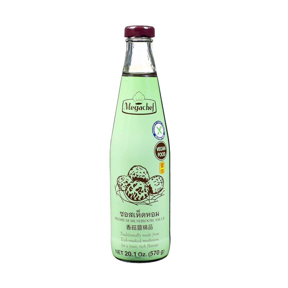 Asiatische Lebensmittel Online-Shop, vegane Pilzsauce in Flasche, 570g.