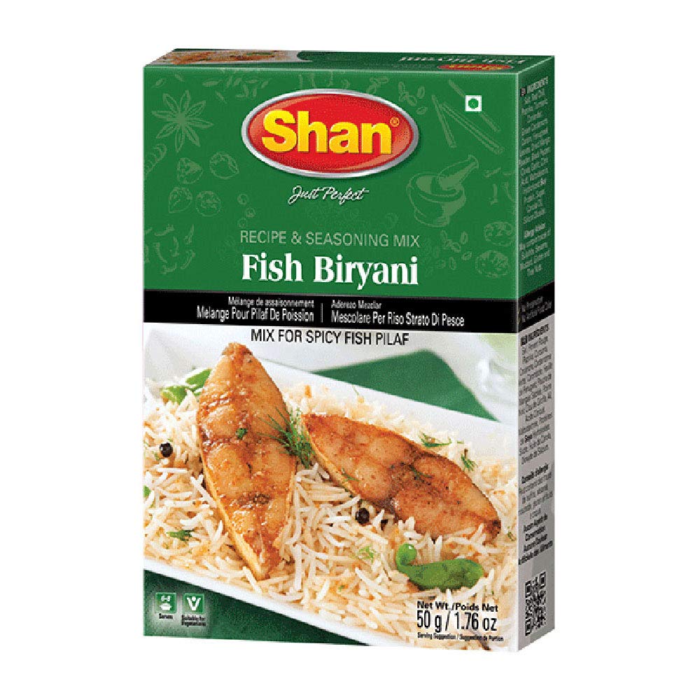 Asiatischer Lebensmittel Online-Shop, Shan Fish Biryani Gewürzmischung, 50g.