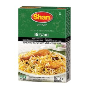 Asiatischer Lebensmittel Online-Shop, Shan Biryani Gewürzmischung, 50g, für aromatisches Biryani.