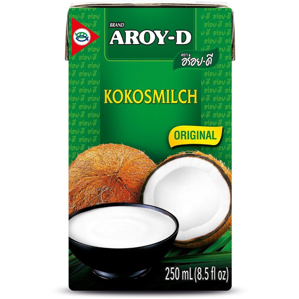 Asiatische Lebensmittel Online-Shop, Kokosmilch in Packung, 250ml.