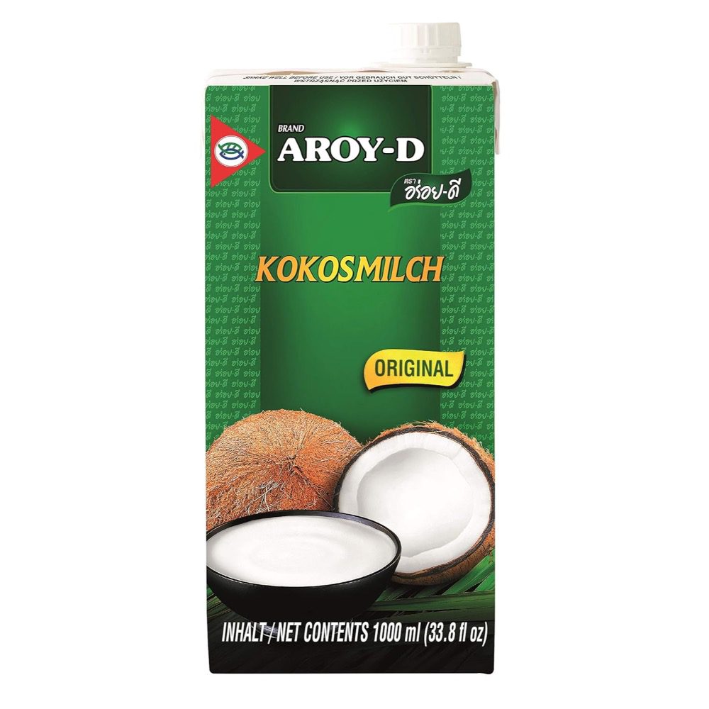 Kokosmilch von AROY-D in 1000ml Packung, asiatischer Online-Shop.