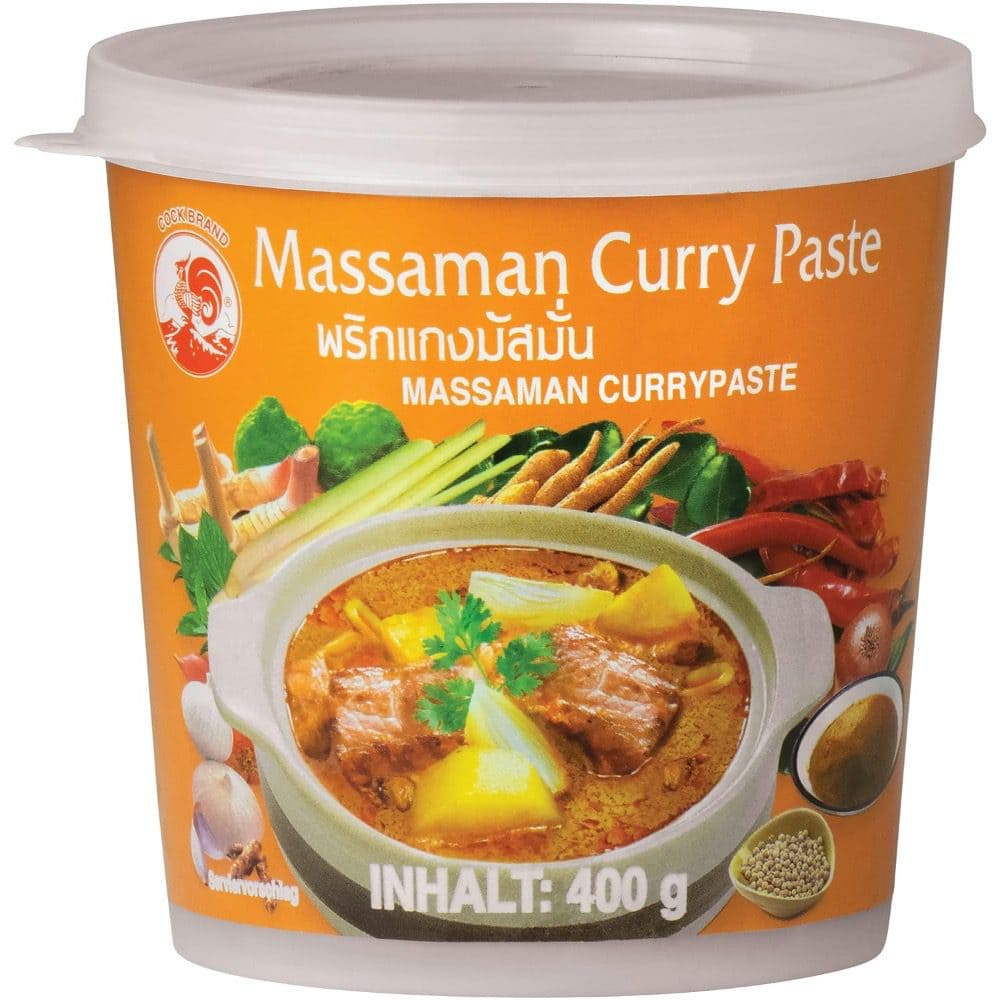 Massaman Curry Paste im Becher, asiatisches Gewürz, 400g, asiatischer Lebensmittel Online-Shop.