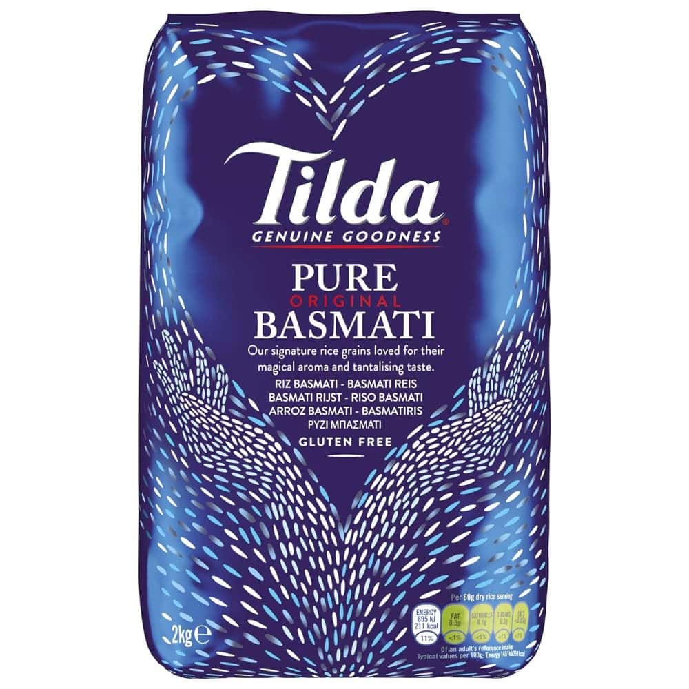 Tilda Basmatireis 2kg, glutenfrei, für asiatische Gerichte, Online-Shop.