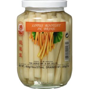 Asiatischer Lotus in Salzlake für asiatische Gerichte, 454g, im Glas.