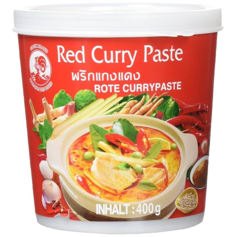 Asiatische Lebensmittel Online-Shop, Rote Curry Paste 400g, asiatische Küche.