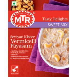 Asiatischer Lebensmittelladen - Vermicelli Payasam, indisches Dessert, Süßigkeit, traditionell, crem.