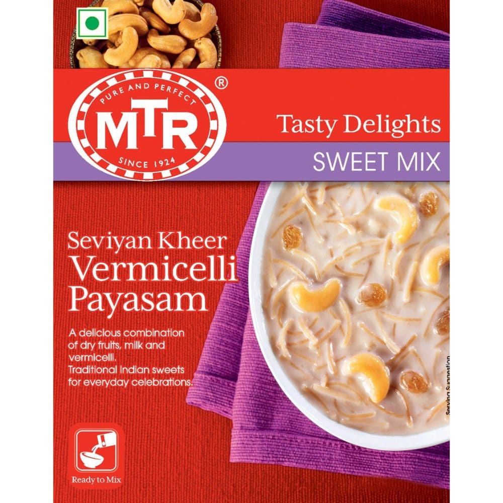 Asiatischer Lebensmittelladen - Vermicelli Payasam, indisches Dessert, Süßigkeit, traditionell, crem.