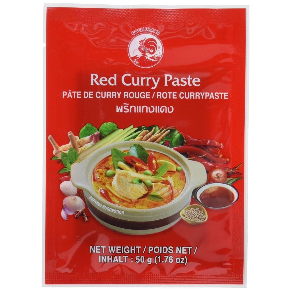 Asiatische Lebensmittel Online-Shop, Rote Curry Paste 50g, asiatisches Gewürz.