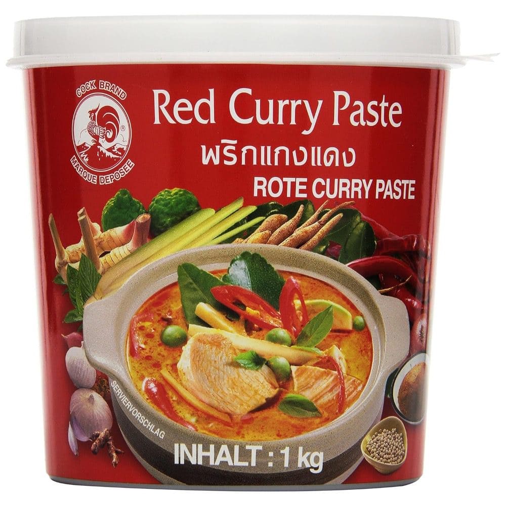 Asiatischer Lebensmittelladen - Rote Curry Paste, 1 kg, authentisch und aromatisch.