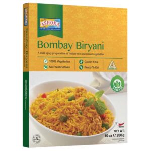 Asiatischer Lebensmittel Online-Shop, Bombay Biryani, vegetarisch, glutenfrei, vegan, fertig zum Ver.